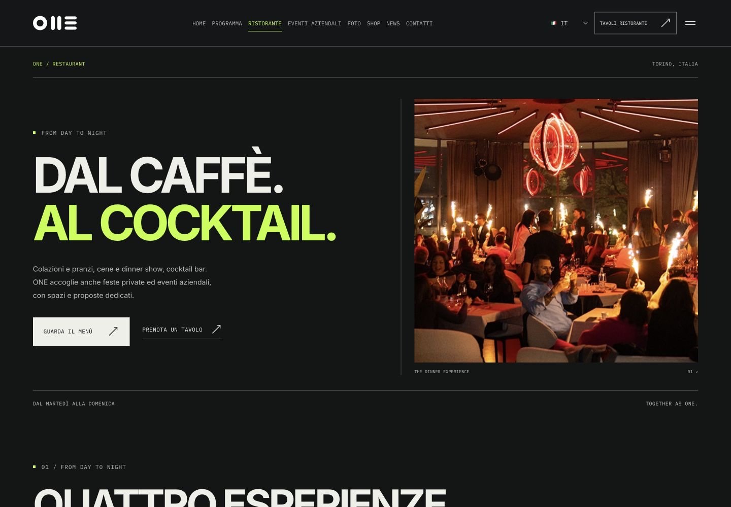 ONE Torino — Restaurant