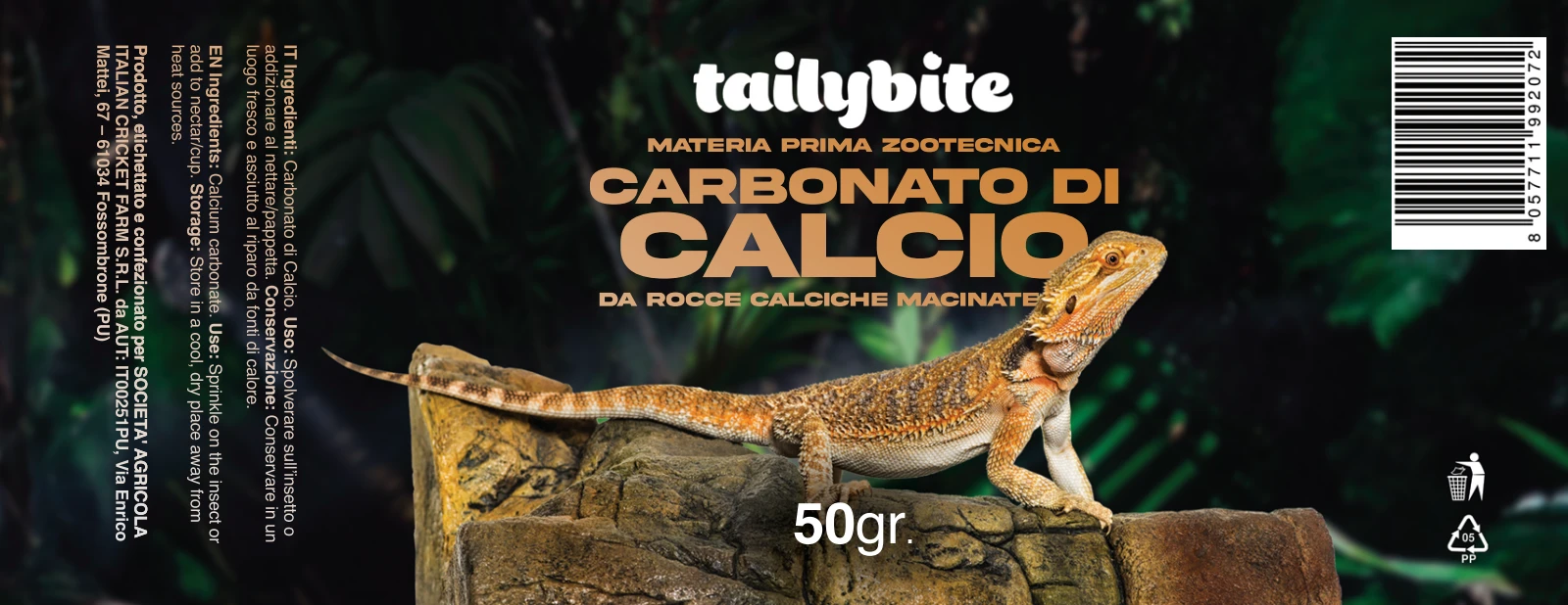 Etichetta originale Tailybite — Calcio
